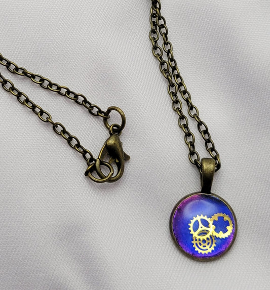 Clockwork Pendant Necklace