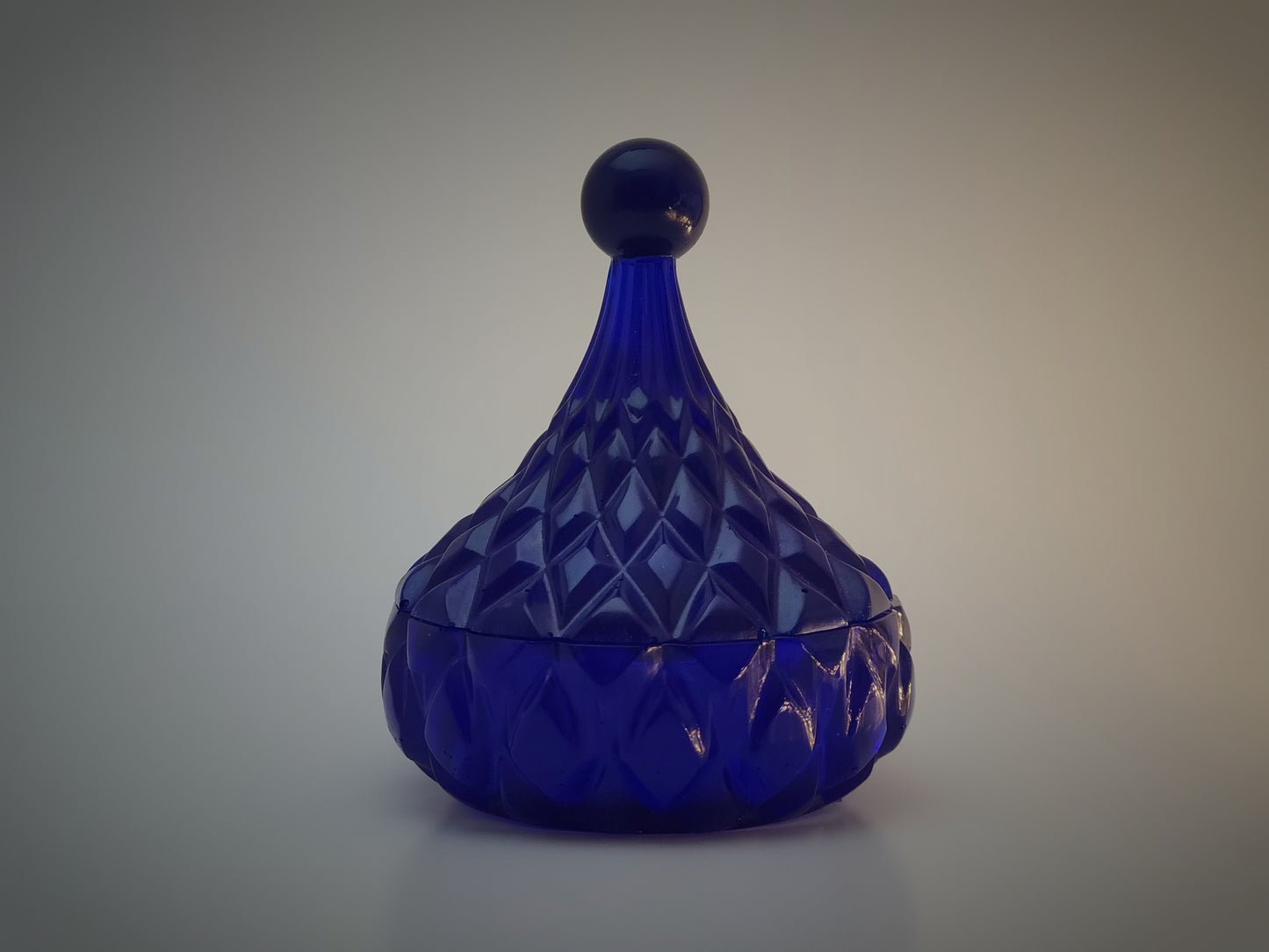 Trinket Box in Translucent Blue