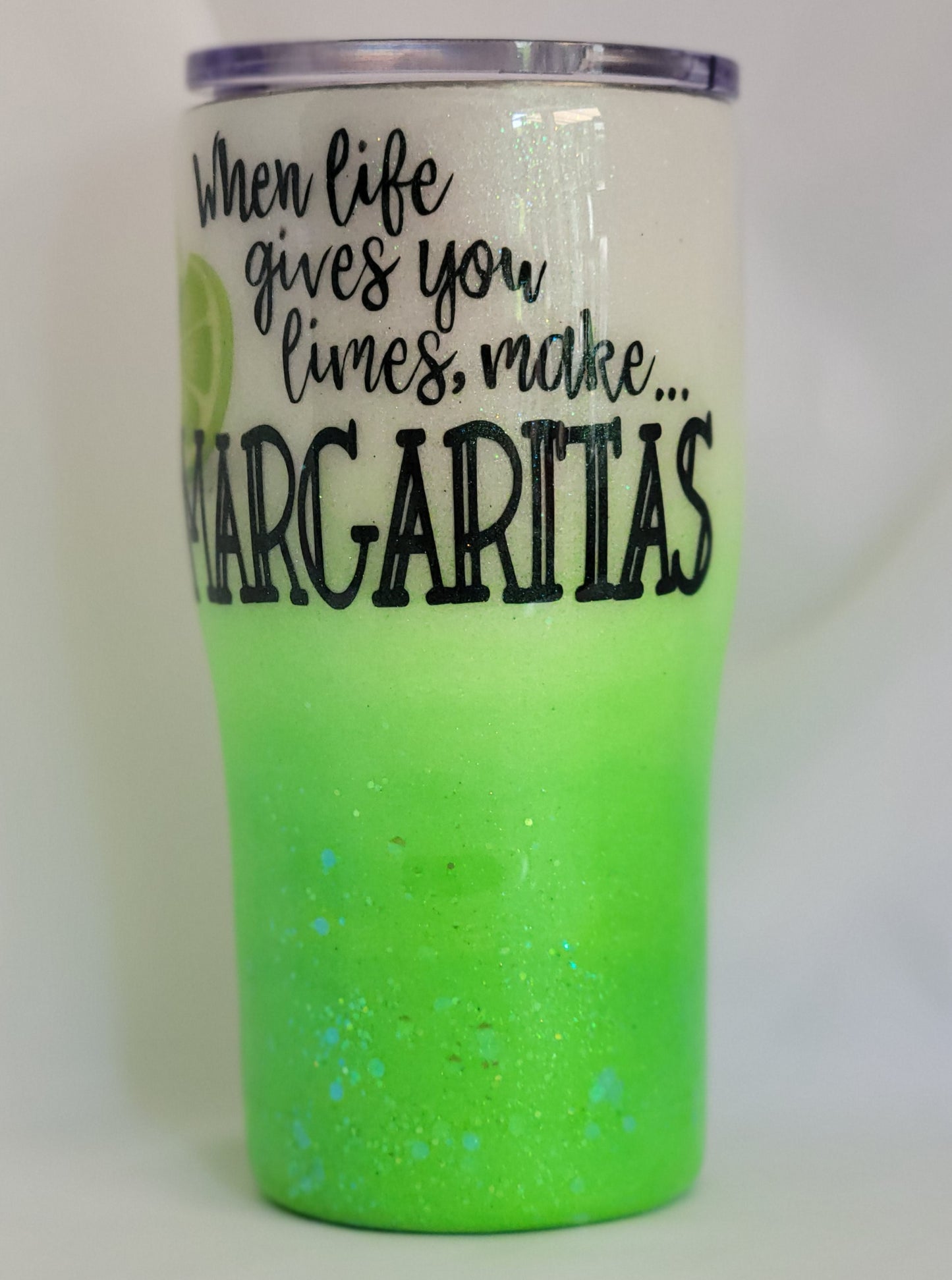 20 oz. When Life Gives You Limes Customizable Stainless Steel Tumbler