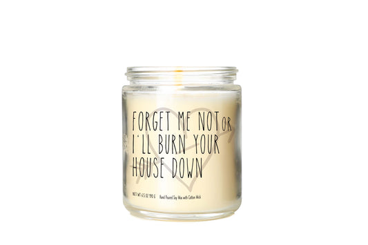 Forget Me Not Hand-Poured Soy Wax Jar Candle